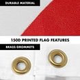 thumbnail image 4 of G128 Combo Pack: 6 Feet Tangle Free Spinning Flagpole (White) Washington DC Capital Flag 3x5 ft Printed 150D Brass Grommets (Flag Included) Aluminum Flag Pole, 4 of 9