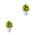 thumbnail image 4 of Injueey Mini plantas artificiales, bonsái de flores, maceta falsa, apariencia vívida simulada, escritorio para el hogar, adorno de ventana de Type5 NO5, 4 of 6