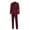 Wine, variant on Puntoco Mens Clothing Clearance,Men'S Suit Jacket   Suit Pants Two-Piece Suit Khaki