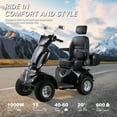 thumbnail image 4 of Xlluproid 4-Wheel Mobility Scooter for Adults & Seniors,600lbs Capacity, 3-Speed Electric Powered Mobility Scooter,1000W All Terrain Long Range Adjustable Seat Rear Lockbox,Black, 4 of 14