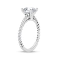 thumbnail image 2 of Earth Jewel 14K White Gold Plated Beautiful Wedding Ring - 2.24 Ct Round Cut Lab Created Diamond - Exquisite Engagement Ring for Women - Ideal Gift for Special Occasion - Dazzling Jewelry for Her, 2 of 3