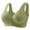Green, variant on Button Front Closure Bra Solid Shade Full Figure Bras for Women Full Coverage Comfort Support Large Size Lingerie My Items New arrivals
