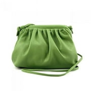Italian Artisan  Stefano Women Handcrafted Calfskin Leather Crossbody Handbag, Light Green - Small
