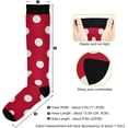 thumbnail image 3 of Coolnut Polka Dots Compression Socks for Men & Women 1 Pack, Knee High Stockings for Running, Sport, Hiking & Travel, 3 of 6