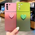 thumbnail image 3 of Compatible with Samsung Galaxy S21 Plus Cute 3D Love Heart Phone Case,Luxury Gradient Case Women Full Camera Lens Protection Soft Shockproof Bumper Cover (c, Samsung Galaxy S21 Plus), 3 of 7