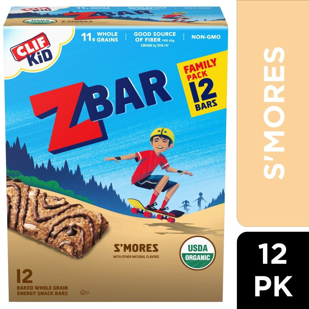 Zbar Smores Flavor Soft-Baked Energy Snack Granola Bars 12 ct - Pack of 1