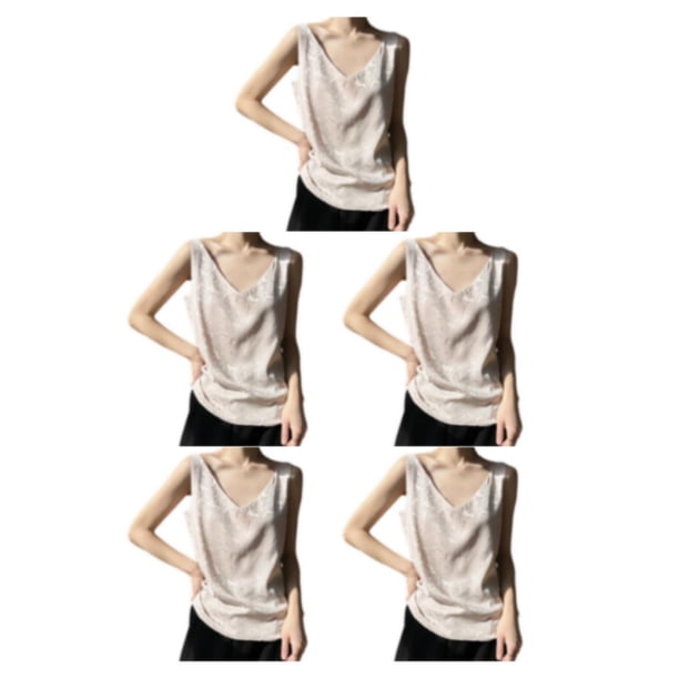 Minnieouse Transpirable y cómodo Halter Top Mujeres Love - Para el verano Camiseta Top Tops Mujeres Tank Tops Camisola Sexy Ligero A38 Champagne Type2 NO2