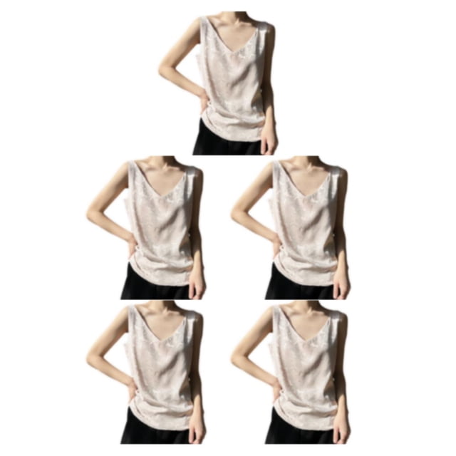 Sonducket Camisola ajustada para mujeres adultas - Stay Cool Summer T-Shirt Top Tops Mujeres Top Mujeres Tank Tops Sexy Transpirable A38 Type2 NO2