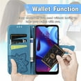 thumbnail image 5 of Compatible with Motorola Moto Edge Plus 2022 Wallet Case for Women, Leather Flip Folio with Kickstand Magnetic and Card Holder Protective Case for Moto Edge Plus 2022 Butterfly Blue SD, 5 of 14