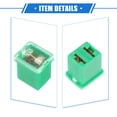 thumbnail image 5 of Unique Bargains 6 Pcs Mini Box Shaped Fuse 40 Amps Universal for Pickup Truck Cars SUV Durable Plastic Metal Green, 5 of 6