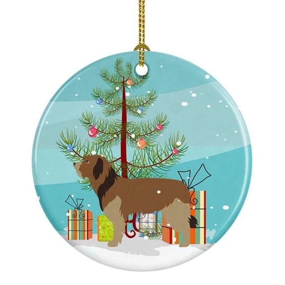Carolines Treasures BB8457CO1 Catalan Sheepdog Christmas Ceramic Ornament
