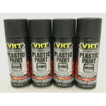 VHT SP820-4 PACK MATTE BLACK High Temperature Plastic Paint - 11 oz Aerosol