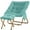 Mint, variant on Congermom Comfy Saucer Chair, Foldable Living Room Chairs, Soft Faux Fur Lounge Chair for Bedroom, Reading Chairs for Adults, X-Large (with Ottoman, Black)