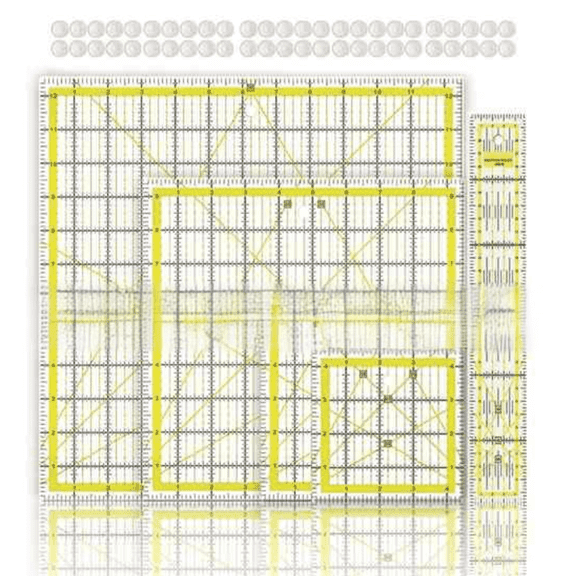 FACEGA Quilting Rulers,Sewing Rulers Sewing Ruler,Size Variations Quilting Ruler