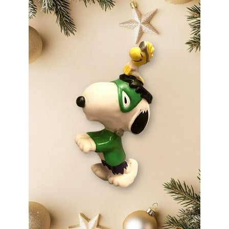 Snoopy Woodstock PVC Figure ORNAMENT Figurine Holiday Christmas 3” gift
