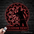 thumbnail image 2 of Handmadetneonsign Custom Dart Dartboard Metal Wall Art LED Light - Personalized Dart Player Name Sign, 2 of 5