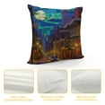 thumbnail image 4 of FUMJ  Decorative Throw Pillow Covers Old Street Pubs Bars Neon Lights French Quarter Orleans Vintage Bourbon Mardi Gras Night Louisiana Square Cushion Case for Home Decor, 4 of 5