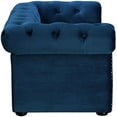 thumbnail image 4 of Husky Lit pour Animaux en Velours Bleu Marine, 4 of 8