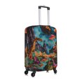 thumbnail image 3 of Daiia Galactic Jungle Dinosaurs Luggage Cover, Thickened Washable Travel Luggage Covers, Elastic Unique Baggage Covers for 18-20 inch Luggage-Large, 3 of 9