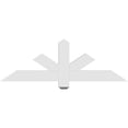 thumbnail image 4 of 48"W x 16"H x 2"D x 4"F, 8/12 Pitch, Kennewick Architectural Grade PVC Gable Bracket, 4 of 8