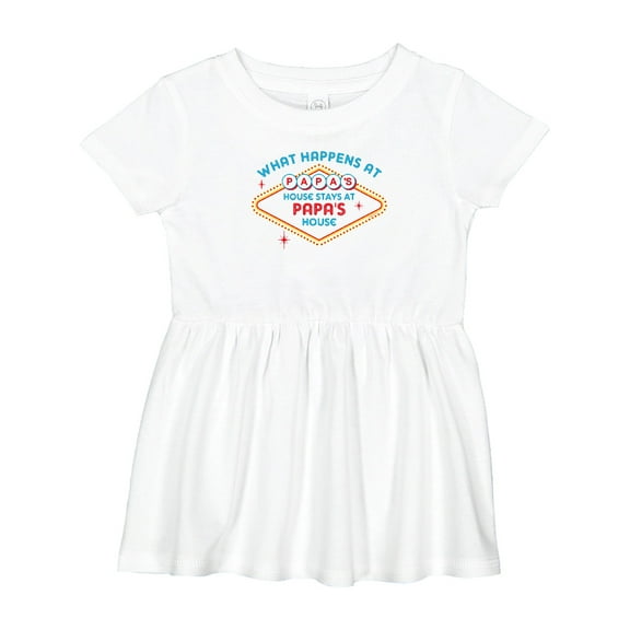 Inktastic Las Vegas Stays at Papa's Girls Baby Dress