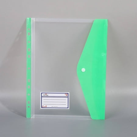 Plastic Envelopes For Documents File Folder Organizer File Folders & Accessories Document Organizer Waterproof Folder Plastic Document Holder File Folders Colored Folders Folders For Documents Green