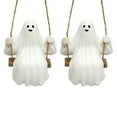 thumbnail image 2 of Ytppwn 3.9" Halloween Hanging Ghosts (2 Pack) for Halloween Party Decoration, Cute Swinging Ghost for Front Yard Patio Lawn Garden Party Decor and Holiday Halloween Hanging Decorations, 2 of 9