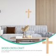 thumbnail image 4 of Wood Cross Shape Adorn for Religious Decor Household Wall Hanging Cross, 4 of 5