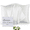 White, variant on COOKEY Satin Pillowcase Queen Size 20"x30" Set of 2 – Silky Soft Polyester Envelope Closure Pillow Case for Hair and Skin (White)