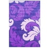 Linon  Corfu Collection Purple/ Baby Pink Area Rug (110 x 210)
