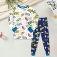 thumbnail image 2 of 1-10 Year Boys Girls' 2-Piece Pajamas Set Long Sleeve Sleepwear Pjs For Kids and Toddler Boys Girls Casual Homewear,2-3 Years, 2 of 6