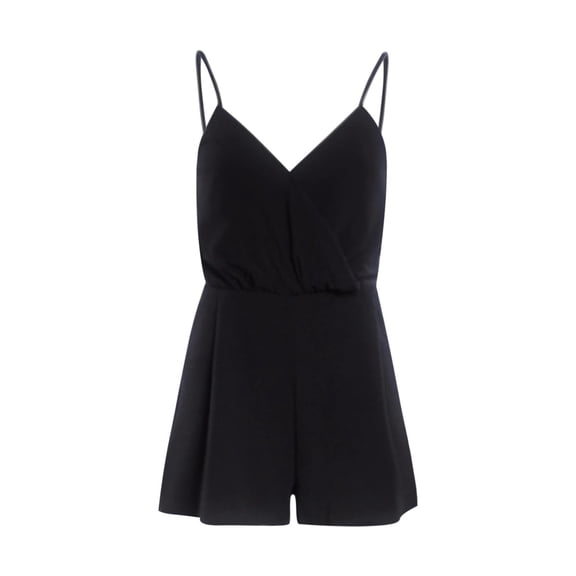 Vedolay Women'S Jumpsuits Women Sleeveless Crew Neck Bodysuit Cut Out Side Unitard Romper Jumpsuit,Black XL