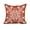Red Orange, variant on 20 x 20 Inch Cuban Tile 3 Red Orange Geometric Print Decorative Polyester Throw Pillow with Linen Texture