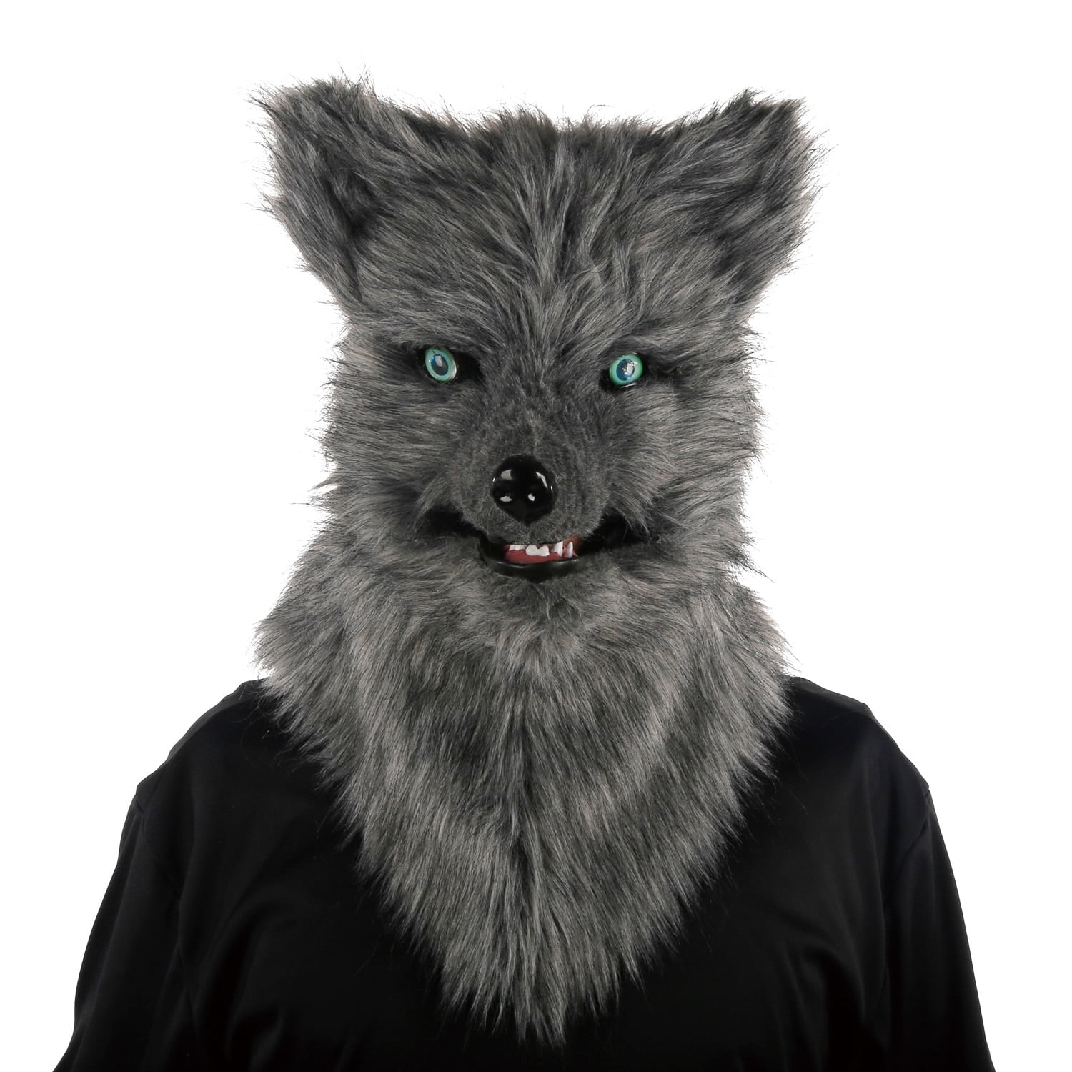 Adult Mens Scary Hairy Wolf Animal Halloween Fancy Dress Costume Mask Accessory 
