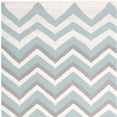 thumbnail image 4 of SAFAVIEH Dhurries Marisa Geometric Area Rug, Blue/White, 6' x 9', 4 of 5