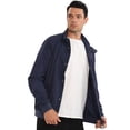 thumbnail image 2 of Smawell Men Hooded Multi Pocket Cargo Windbreaker Jacket, 2 of 7
