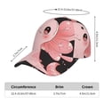 thumbnail image 2 of Fotbe Cute Axolotl Sakura Blossoms A Gorro Clásico de Béisbol, Gorra Ajustable con Broche Snapback, Gorro de Exterior de Algodón Suave, 2 of 6