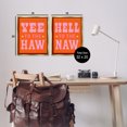 thumbnail image 4 of Stupell Industries Funny Cowgirl Phrases Typography Painting Gold Floater Framed Canvas Art Print Wall Art, 17 x 21, Set of 2, 4 of 10