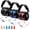 Red, Blue, Black, variant on 3 Pack Ear Protection for Range, Hearing Protection Ear Muffs 28dB with Eye Glasses, Earplugs