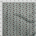 thumbnail image 3 of oneOone Organic Cotton Voile Fabric Leaves & Floral Block Decor Fabric Printed BTY 42 Inch Wide, 3 of 4