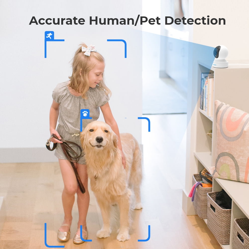 Reolink E1 Pro 5MP Smart Indoor WiFi Security Camera, 360° Pan Tilt, Auto Tracking, Baby Crying Detection, Pet & Person Detection, Two-Way Audio, Dual-Band 2.4/5GHz WiFi, Night Vision, microSD Storag