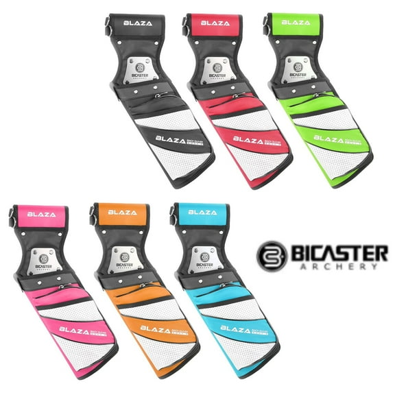 BICESTER BLAZE Archery Arrow Quiver Waist Back Quiver Arrow Bag Holder Pouch Bow Target Hunting（orange）