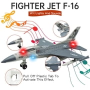 BTEPSGA Fighter Jet Military Airplane Toy Army Air Force Die Cast Aircraft Model Plane for Kids Gift Toy Collection with Lights and Sounds Bump and Go Action