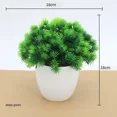 Green Artificial Plants Bonsai Small Tree Pot Plants Simulation Plastic