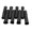 Black, variant on 8 PCS 1800° Spark Plug Wire Boots Heat Shield Protector Sleeve SBC BBC