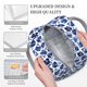 thumbnail image 3 of Easygdp Blue Ink Flowers Bolsa de Almuerzo Insulada Grande, Forro de Aluminio, Diseño Espacioso, a Prueba de Fugas, Ideal para Trabajo, Picnics, Viajes y Actividades al Aire Libre, 3 of 6