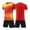 Red, variant on LWNYDPLSD Soccer Jerseys Set for Boys 2 Piece Summer Team Suit Kids School Uniforms Personalized Shirts Gym Training Mesh Shorts Running Sports Outfits for Basketball Running Toddler Clothes