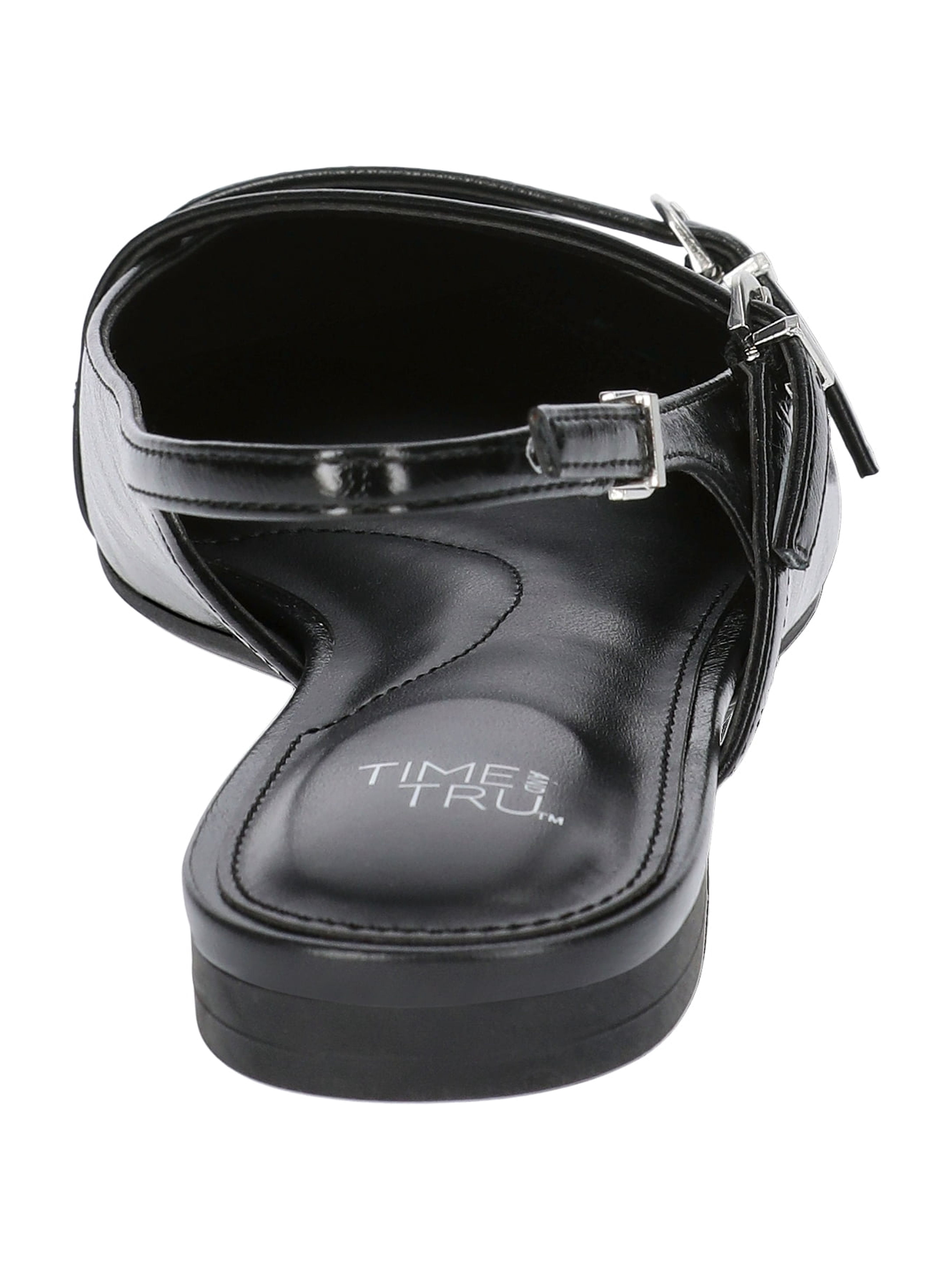 Time and Tru Women's Strappy Sling Back Flats