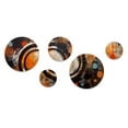 thumbnail image 2 of Designart "Captivating Abstract Forms II" Abstract Metal Wall Art Set of 5 Piece, 2 of 5
