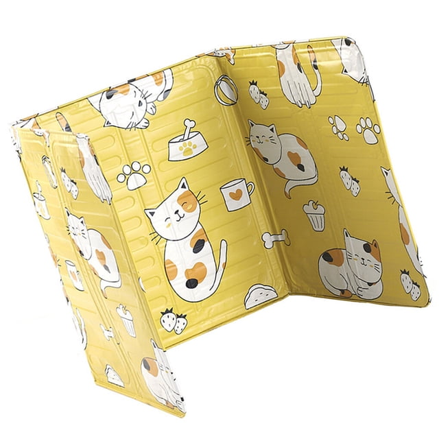 Bearachild Utensilios de cocina pantalla contra salpicaduras placa de papel de aluminio plegable a prueba de deflector herramientas de cocina para Suministros de limpieza para el hogar Amarillo